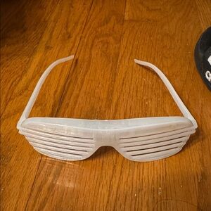 White Shutter Shades Sunglasses Kanye west light up Party Halloween theme event